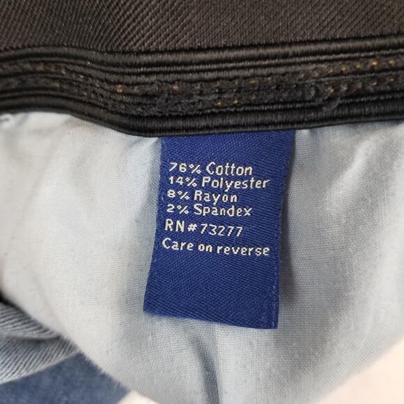 Apt. 9 Jeans Womens 16 Blue Tummy Control Straight Leg Stretch Medium Wash Denim - Picture 6 of 11